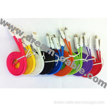 Innovative Double Side Smile Micro USB Cable for Smartphone